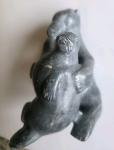 Inuit Soapstone Carving: Polar Bear and Seal