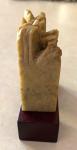 Hand-Carved Vintage Chinese Soapstone with Stand