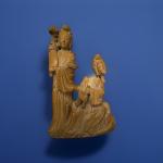 Chinese Soapstone Carved Figurine of Two Musicians