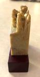 Hand-Carved Vintage Chinese Soapstone with Stand