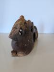 Soapstone Monkey and Deer Brush Pot Figure