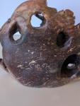 Soapstone Monkey and Deer Brush Pot Figure