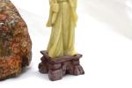 Vintage Chinese Hand Carved Soapstone Lady Figure