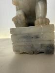 5" Vintage Chinese Soapstone Foo Dog Statue
