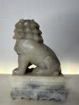 5" Vintage Chinese Soapstone Foo Dog Statue