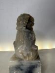5" Vintage Chinese Soapstone Foo Dog Statue