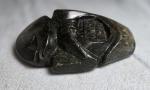 Inuit Eskimo Soapstone Carving 10" X 7