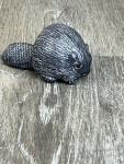 Wolf Soapstone Beaver Figurine Sculpture