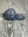 Wolf Soapstone Beaver Figurine Sculpture