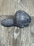 Wolf Soapstone Beaver Figurine Sculpture