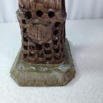 10" Vintage Soapstone Peacock Bird Carving