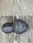 Wolf Soapstone Beaver Figurine Sculpture