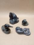 Hand-Carved Soapstone Bird, Otter, Duck, Seals
