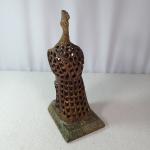 10" Vintage Soapstone Peacock Bird Carving