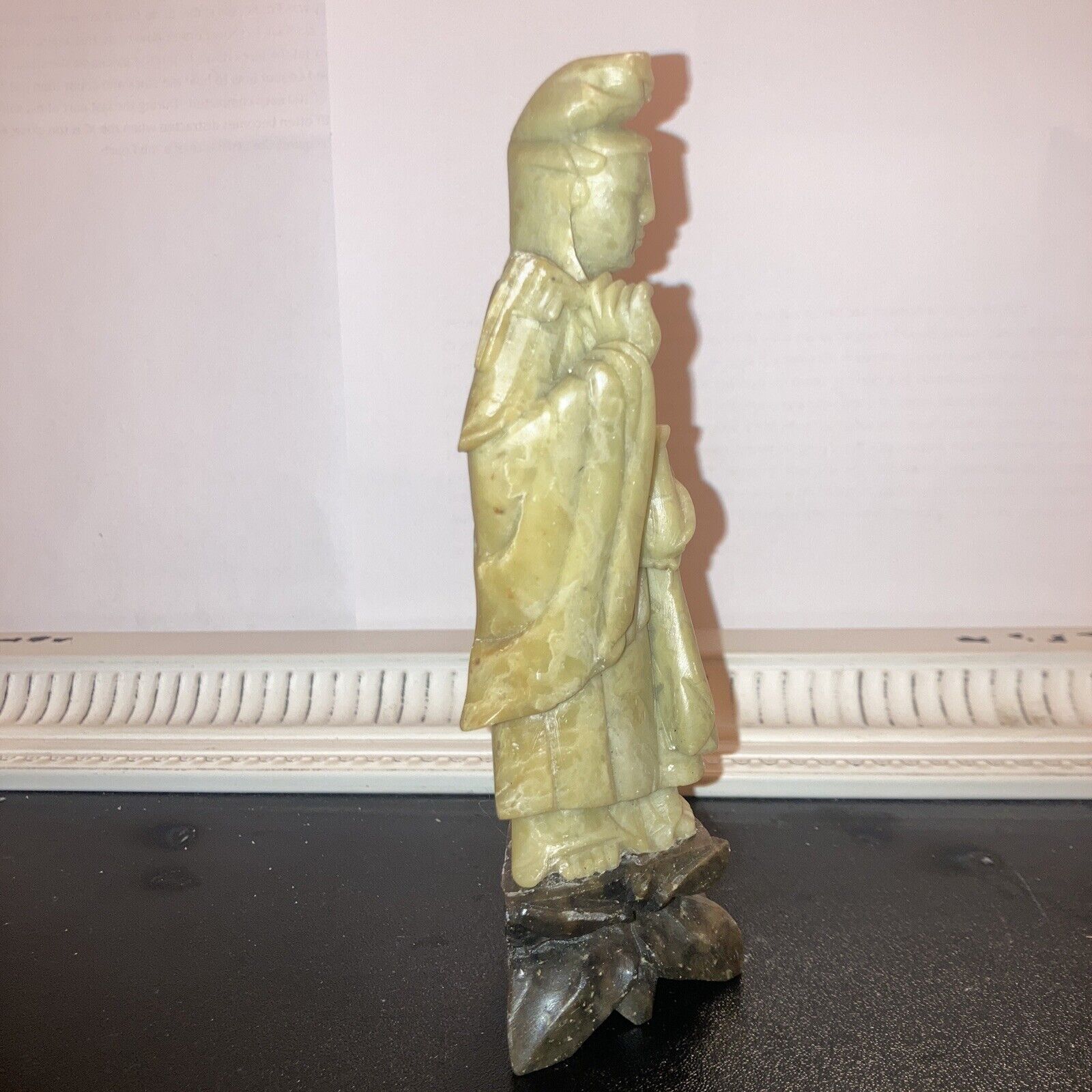 Qing Dynasty Soapstone Quan-Yin Statue