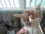 Eddie Lee 16LB Soapstone Eskimo Raven Sculpture