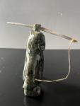 Hand Carved Soapstone Sculpture by Isa Oomayoualock