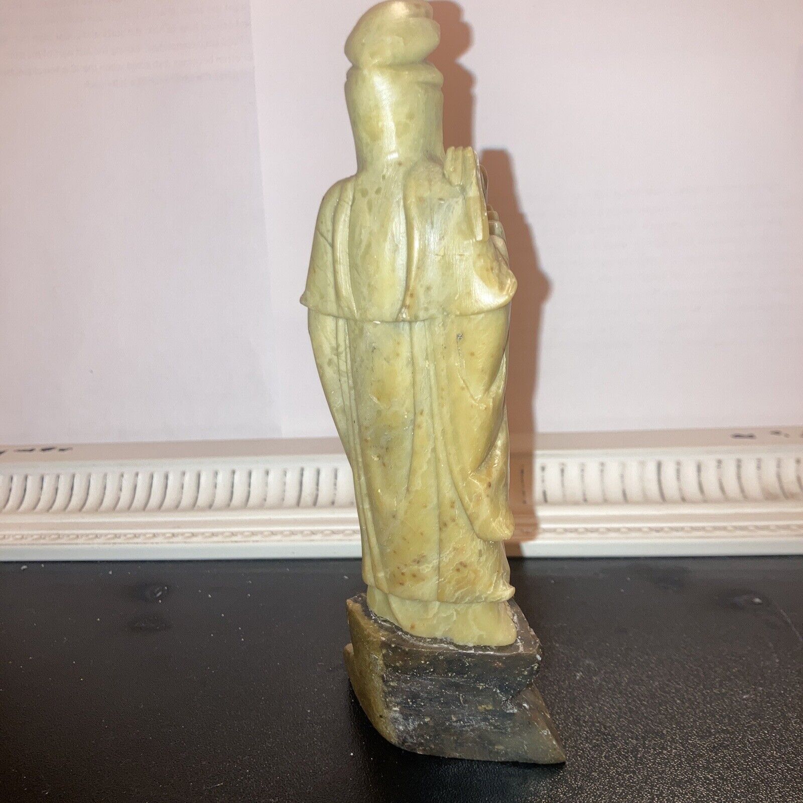 Qing Dynasty Soapstone Quan-Yin Statue