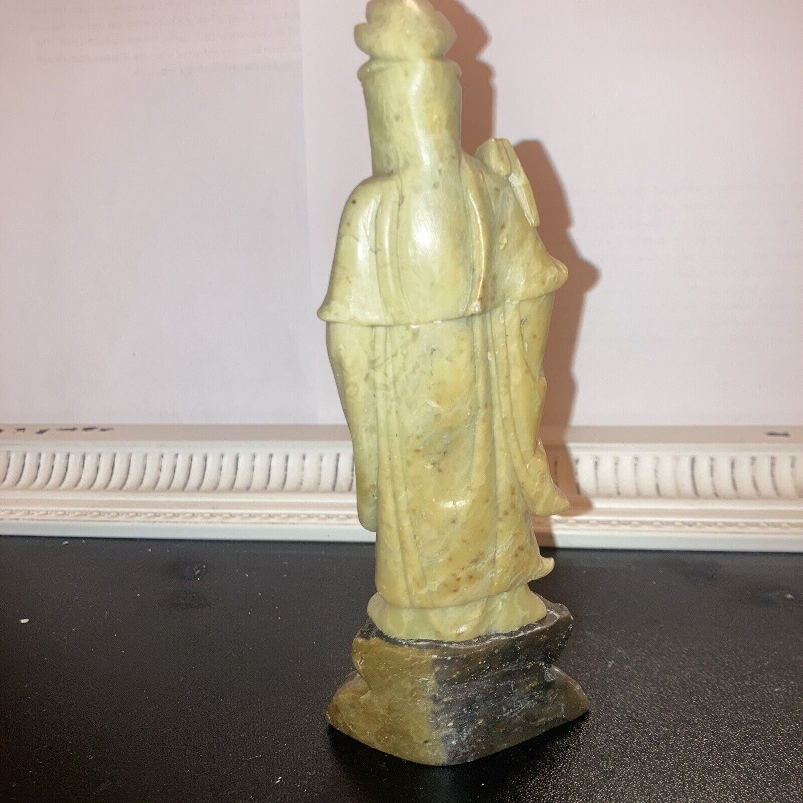 Qing Dynasty Soapstone Quan-Yin Statue