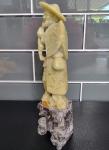 Chinese Soapstone Fisherman Statue - 8.25" Tall