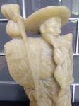 Chinese Soapstone Fisherman Statue - 8.25" Tall