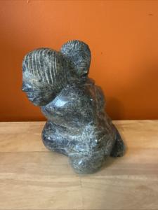 Inuit Mother and Child Soapstone Sculpture, 7