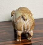 Qing Antique Carved Soapstone Pig Sculpture