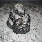 Soapstone Carved Wolf Sculpture - Canadian Art