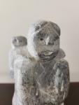 Inuit Soapstone Sculpture of Mother and Child