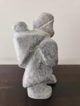Inuit Soapstone Sculpture of Mother and Child