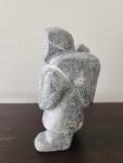 Inuit Soapstone Sculpture of Mother and Child