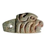 Aztec Maya Animal Head Soapstone Pendant 1.75”