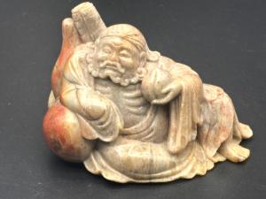 Vintage Chinese Hand-Carved Soapstone Sculpture, 4"x2.5