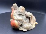 Vintage Chinese Hand-Carved Soapstone Sculpture, 4"x2.5