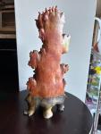 12" Vintage Chinese Soapstone Flower Vase