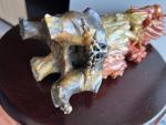12" Vintage Chinese Soapstone Flower Vase