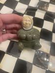 Inuit Soapstone Berry Picker Figurine by Chaz