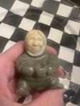 Inuit Soapstone Berry Picker Figurine by Chaz