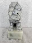 Chinese Soapstone Foo Dog Guardian Lion Statue 6”