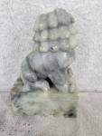 Chinese Soapstone Foo Dog Guardian Lion Statue 6”