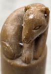 Vintage Hand-Carved Soapstone Bear Sculpture