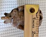 Vintage Hand-Carved Soapstone Elephant and Baby Figure
