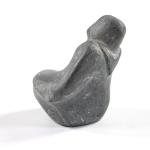 Inuit Soapstone Carving Figure, Signed, 4" Tall