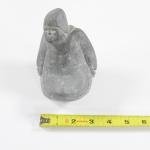 Inuit Soapstone Carving Figure, Signed, 4" Tall