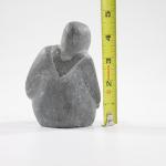 Inuit Soapstone Carving Figure, Signed, 4" Tall