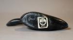 Inuit Soapstone Goose Carving Taking Flight