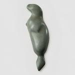 Inuit Soapstone Seal Sculpture - 7” Green