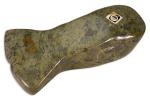 Inuit Whale Green Soapstone Sculpture - Hand-Carved