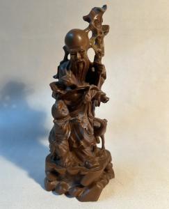 Hand Carved 6" Vintage Chinese Soapstone Figurine