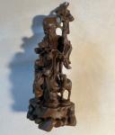 Hand Carved 6" Vintage Chinese Soapstone Figurine